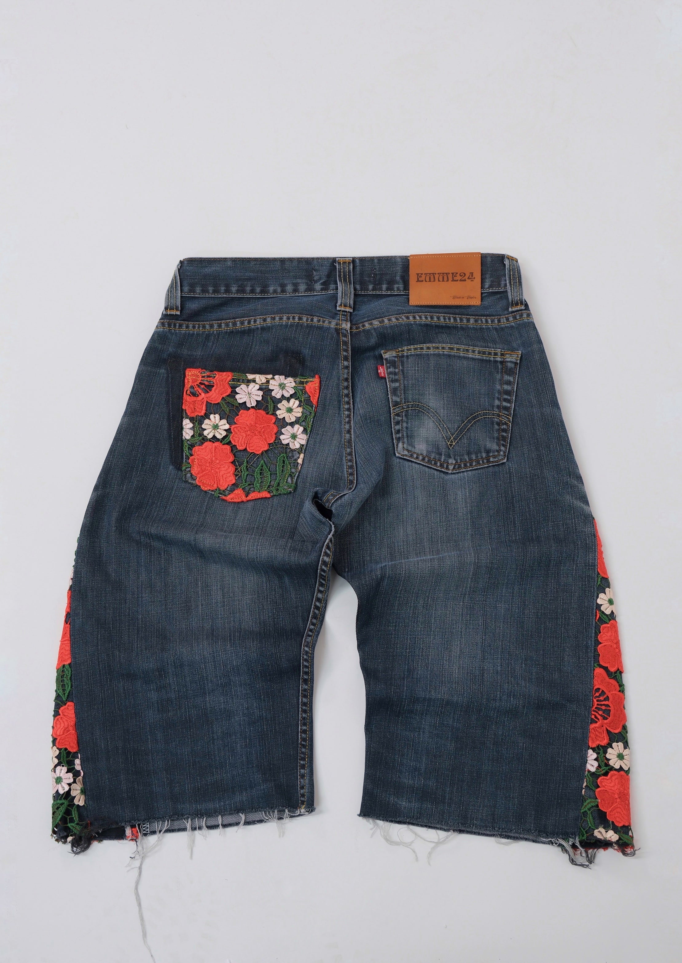 SHORTS MACRAMÈ RED