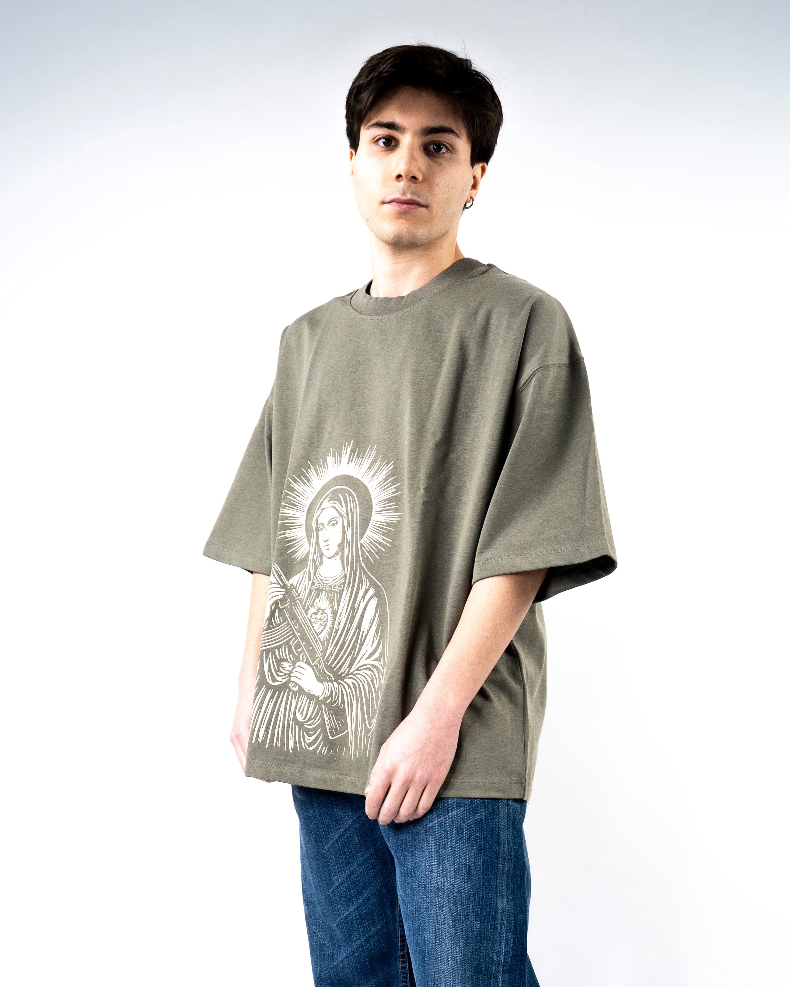WAR TEE OLIVE GREEN
