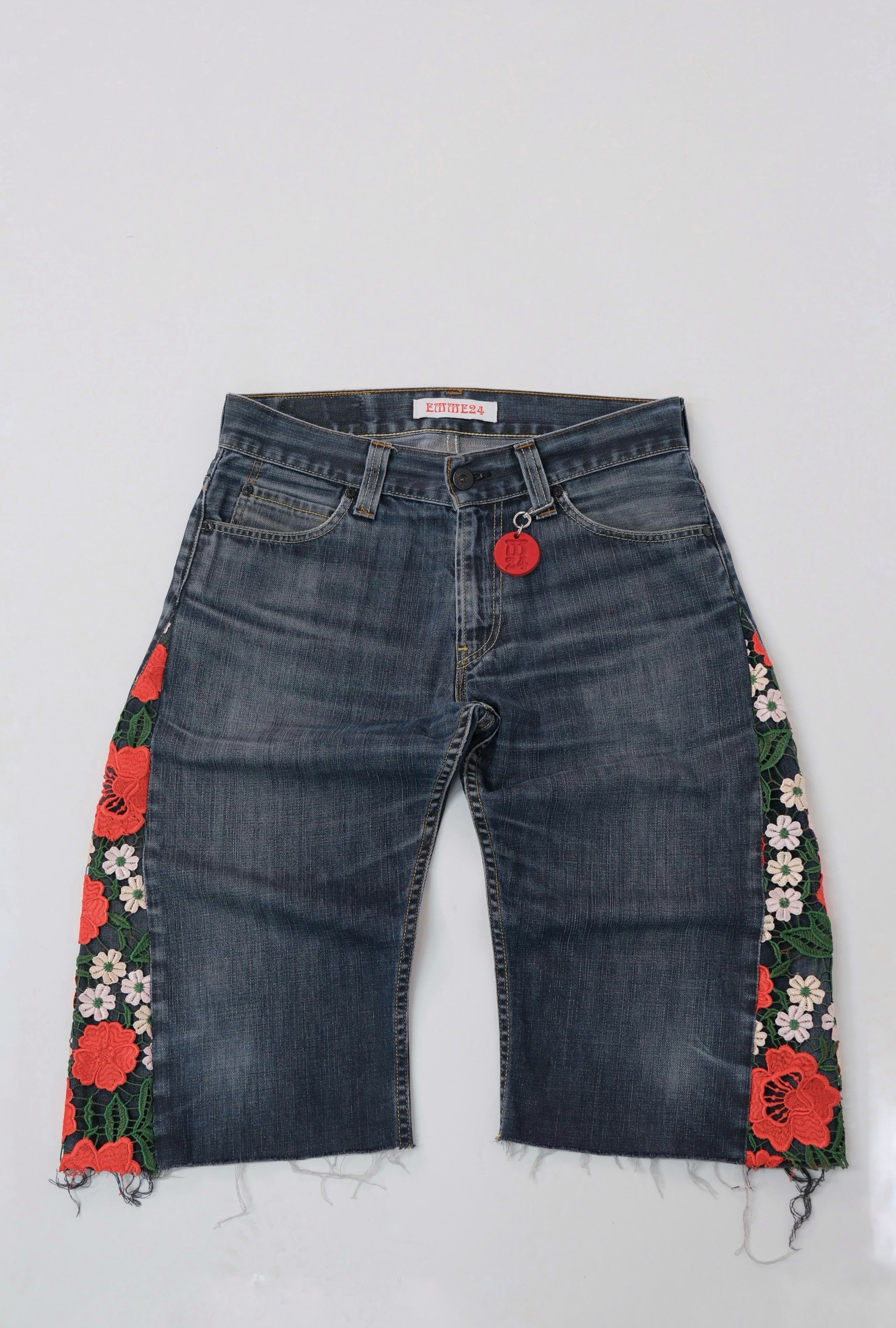 SHORTS MACRAMÈ RED